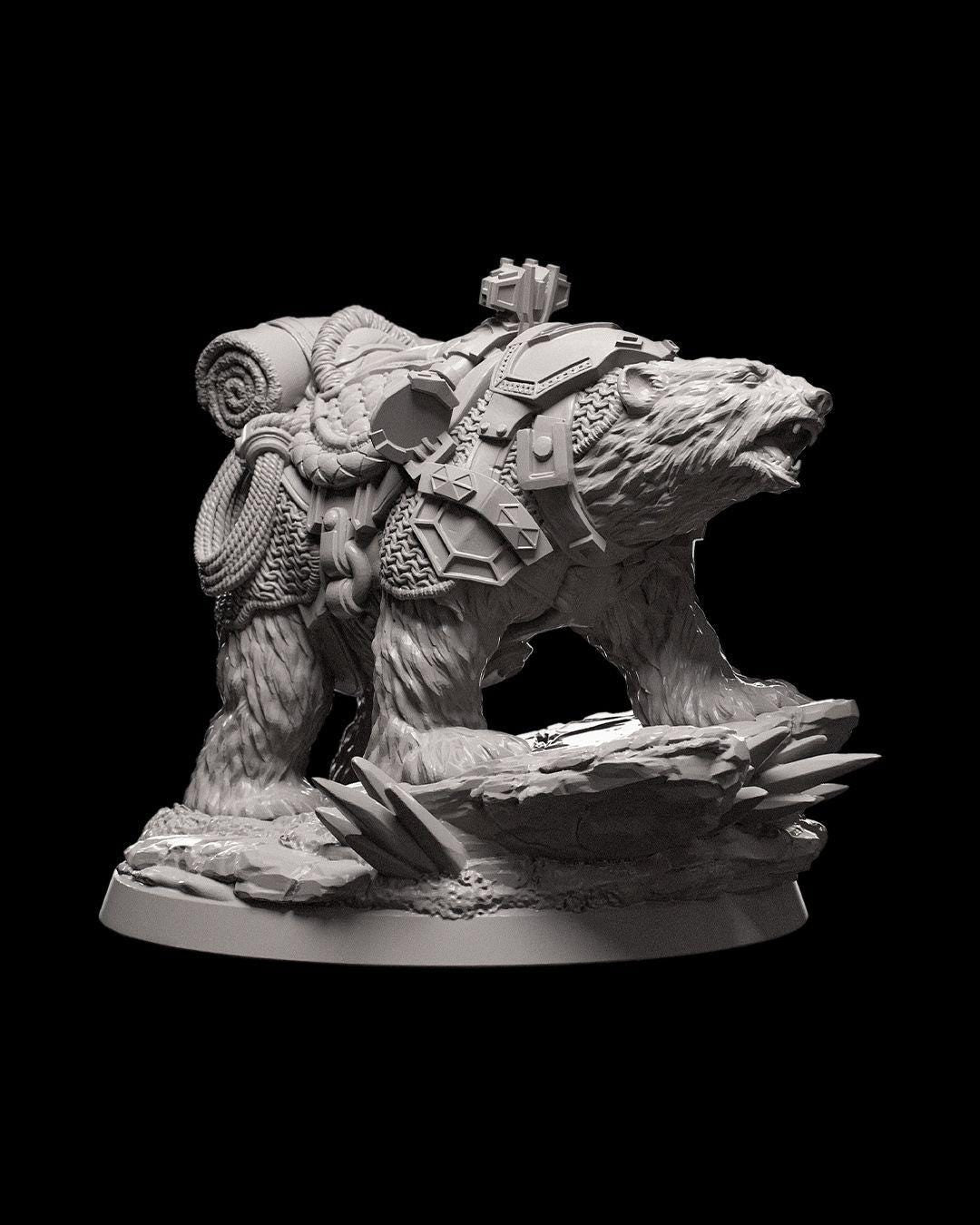 Ice and Fire - Bear Companion - Miniature