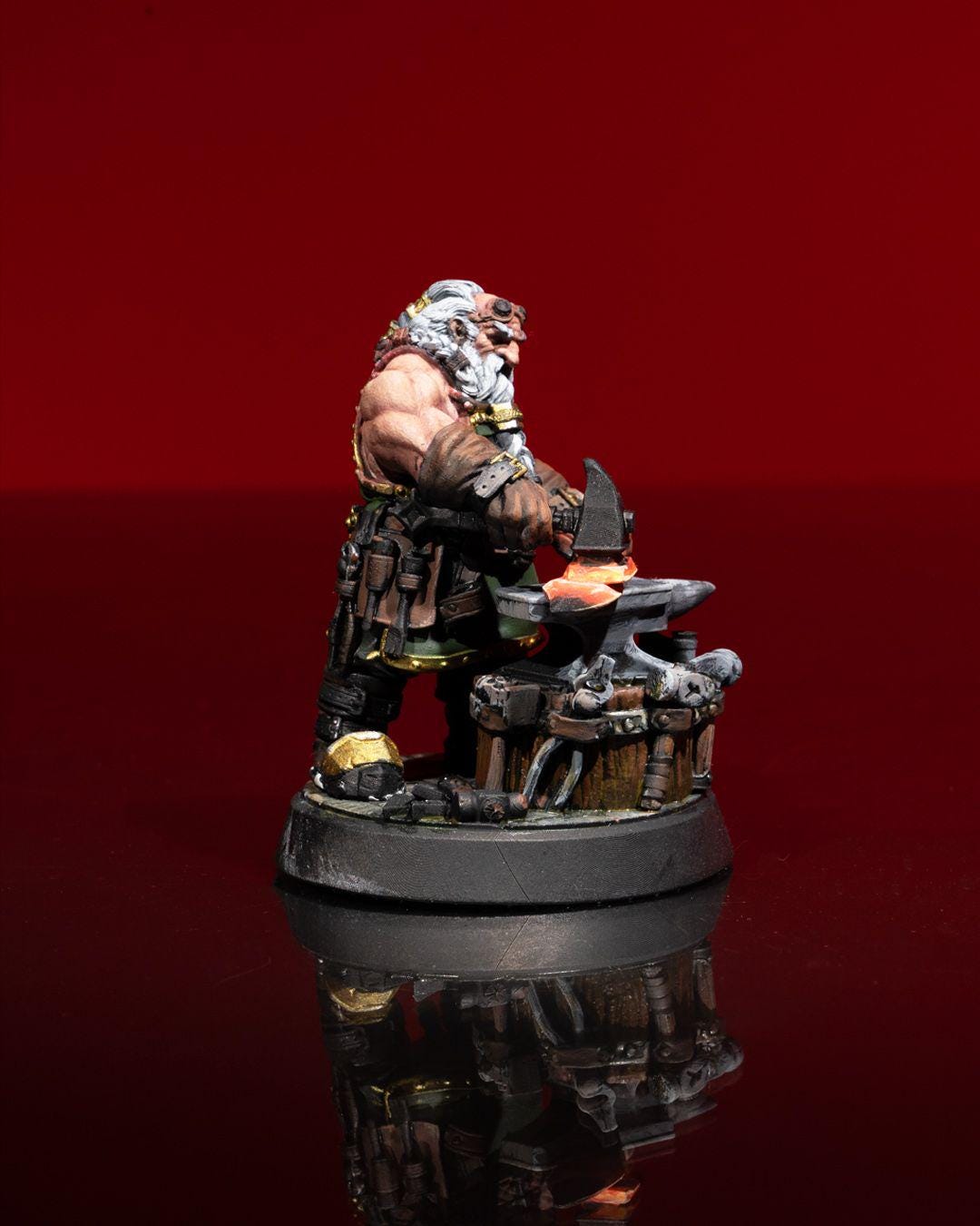 Ice and Fire - Dwarven Black Smith -  - Miniature