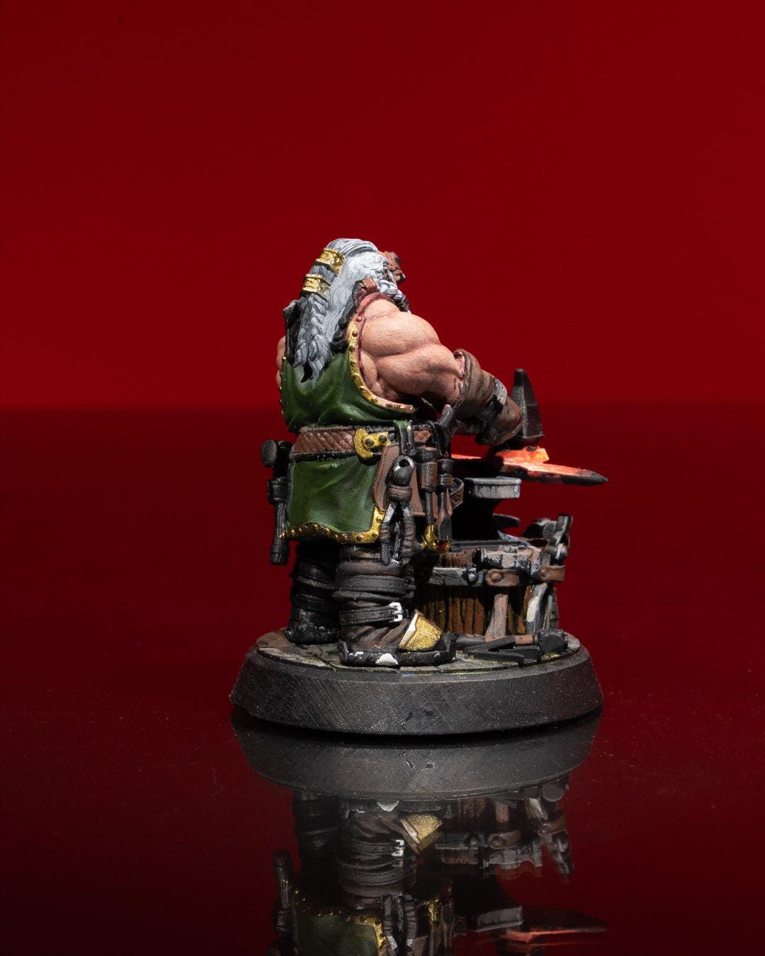 Ice and Fire - Dwarven Black Smith -  - Miniature