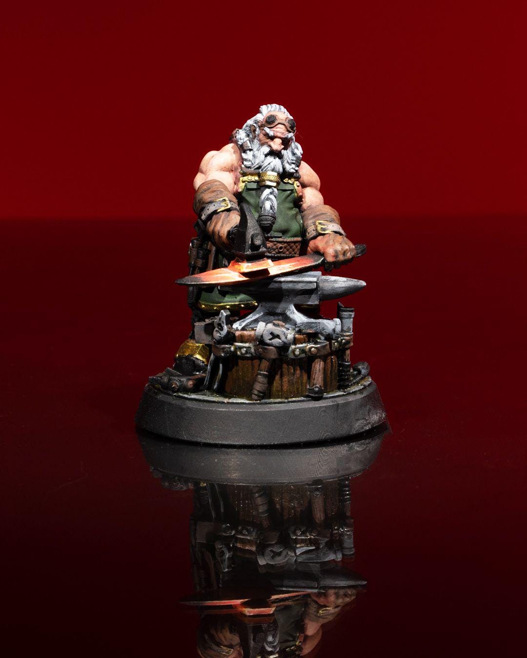 Ice and Fire - Dwarven Black Smith -  - Miniature