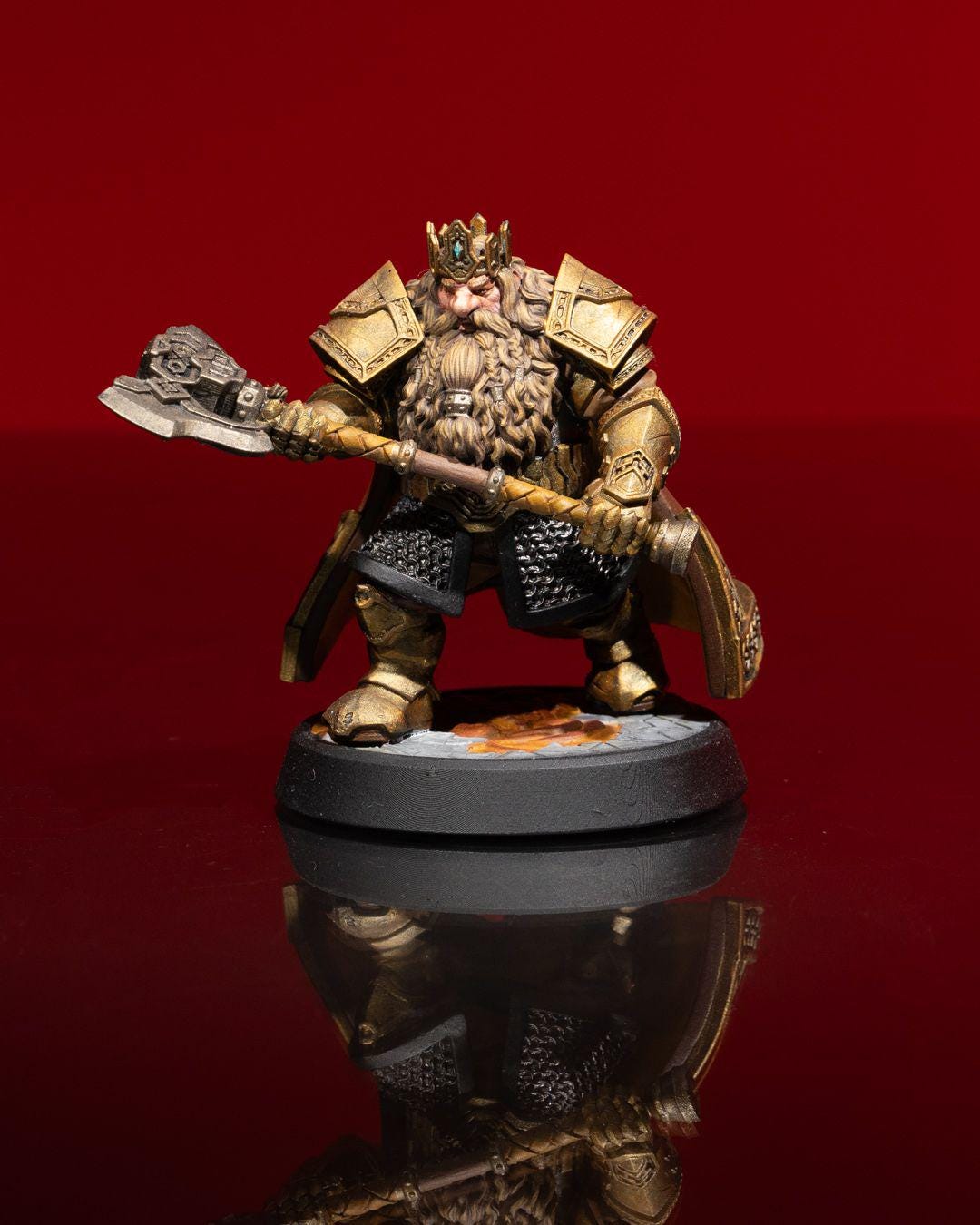 Ice and Fire - Dwarven King - Miniature