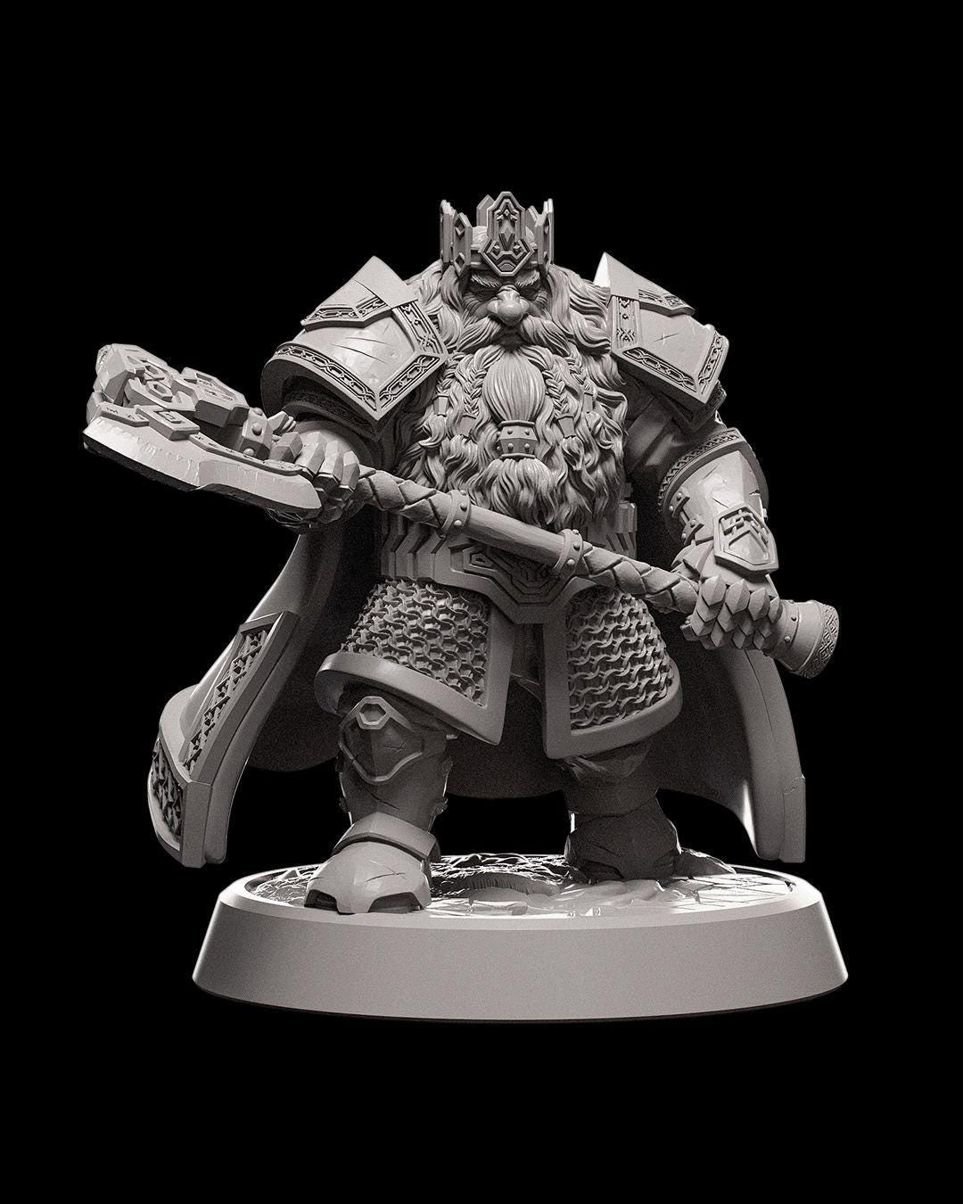 Ice and Fire - Dwarven King - Miniature