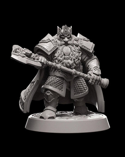 Ice and Fire - Dwarven King - Miniature