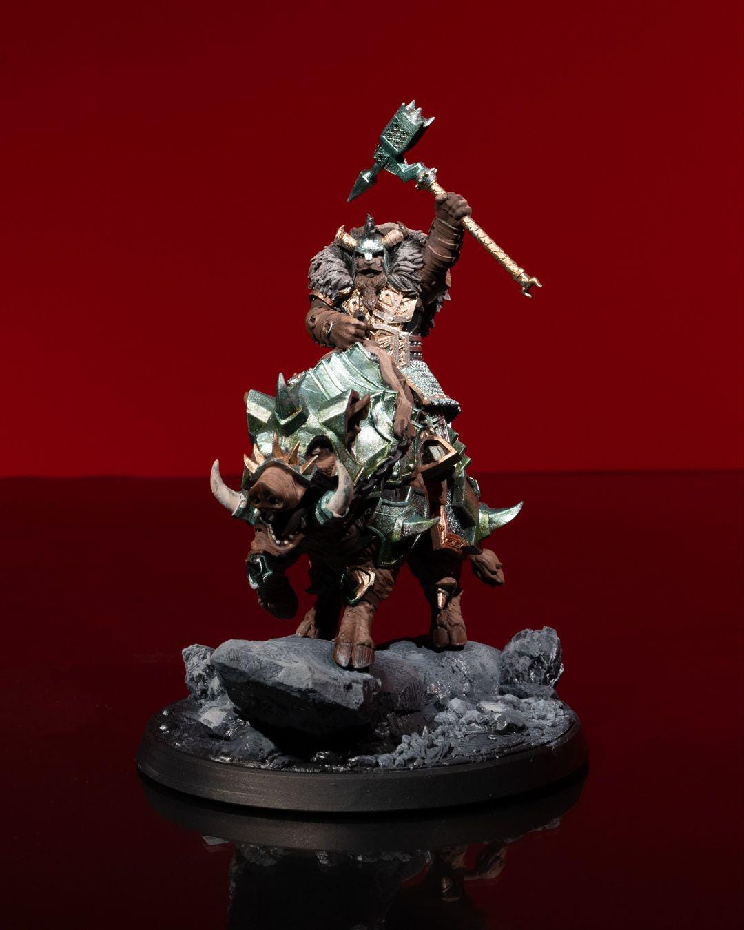 Ice and Fire - Dwarven Rider -  - Miniature