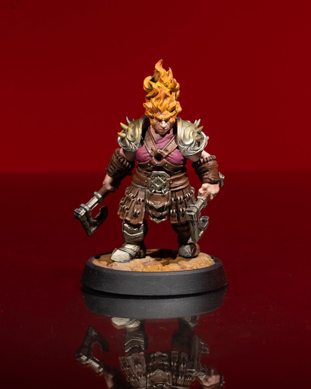 Ice and Fire - Female Fire Soldier -  - Miniature