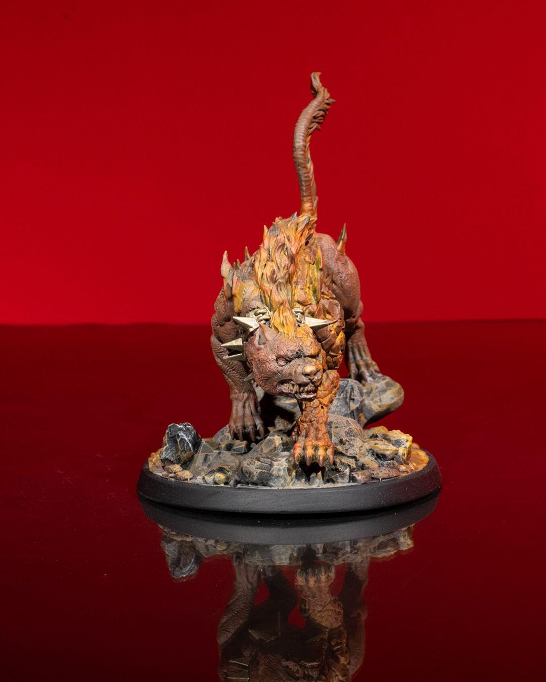 Ice and Fire - Fire Giant HellHound -  - Miniature