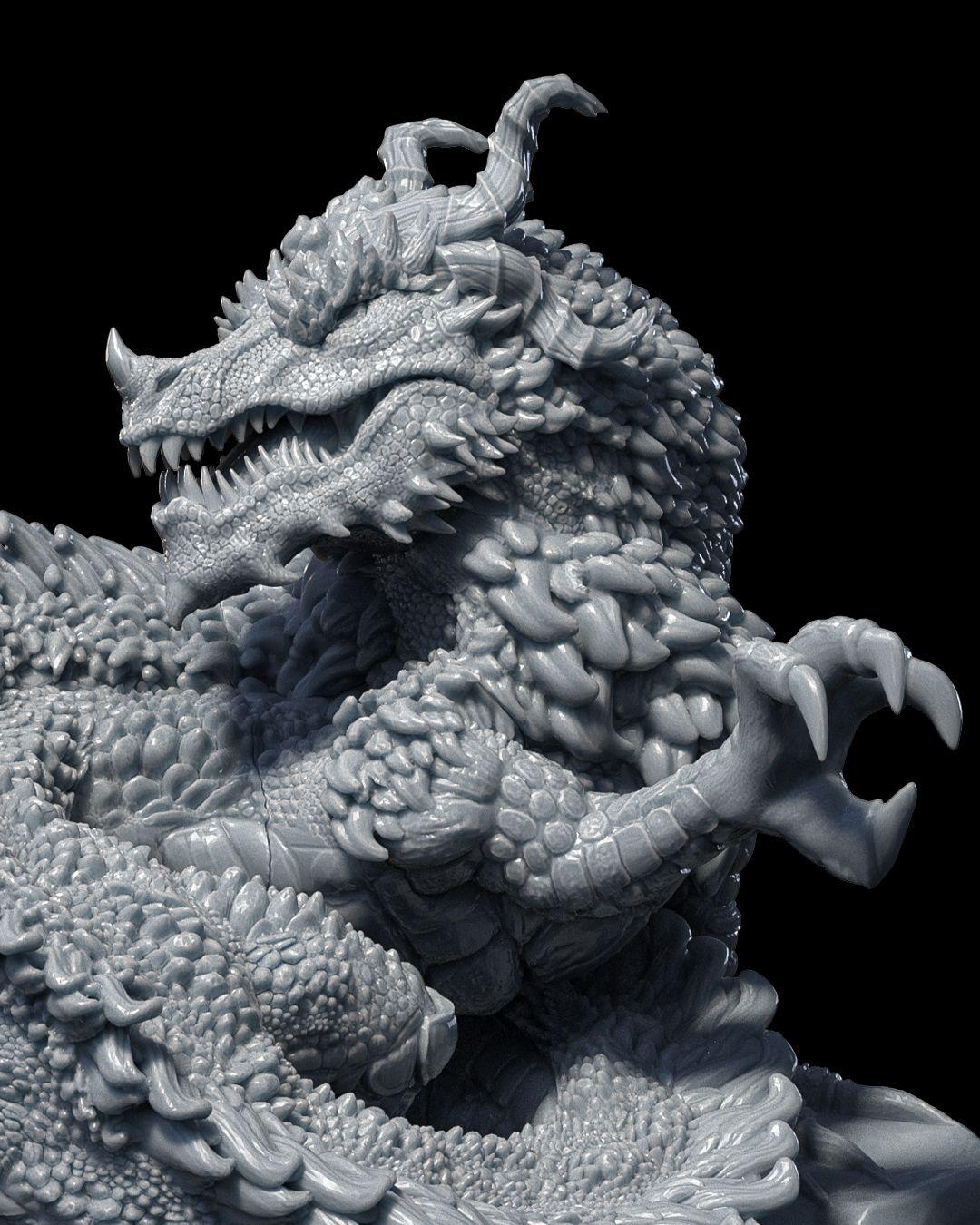 The Bestiarium of The Mad Scholar - Oriental Dragon  - Miniature