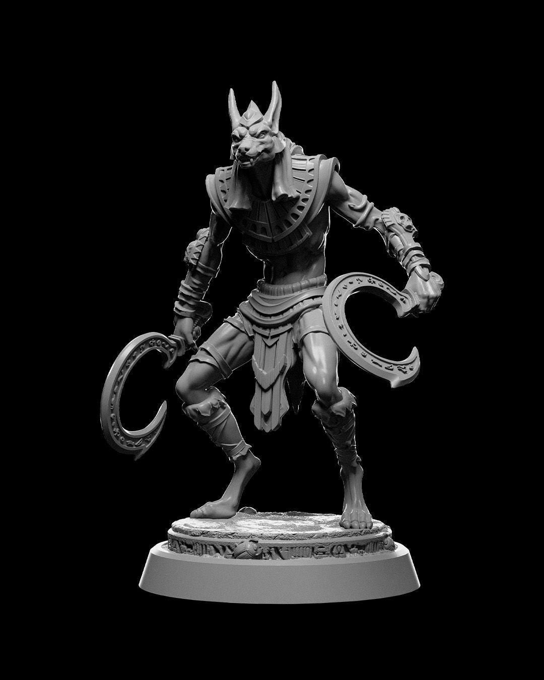 Sands of Time - Jackal Warrior Scythe - Miniature