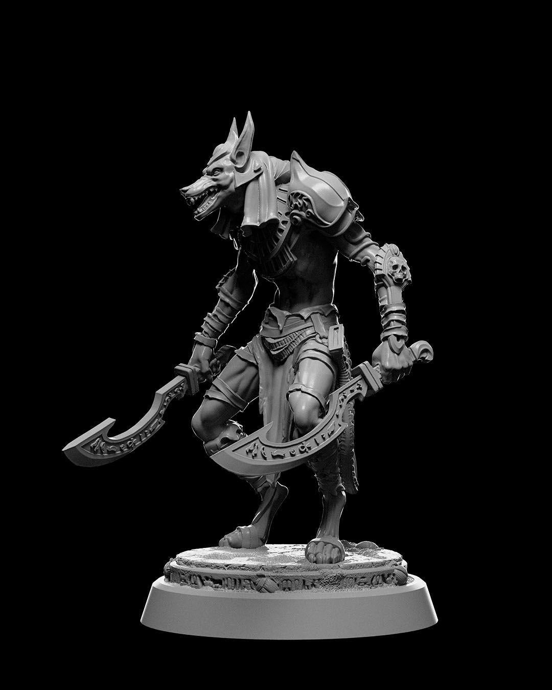 Sands of Time - Jackal Warrior Sword - Miniature