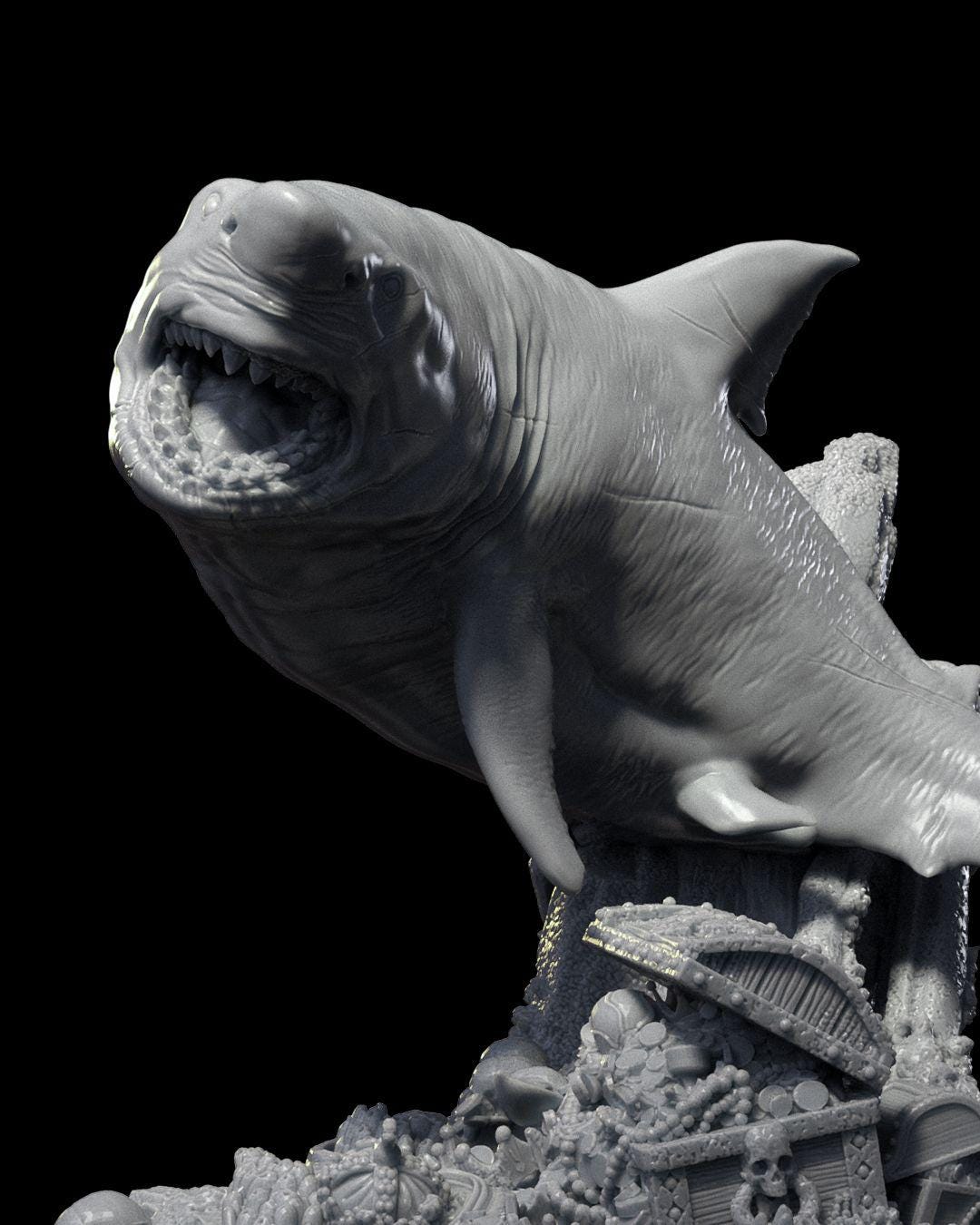 A Tale From the Deep - White Shark D&D Miniatures