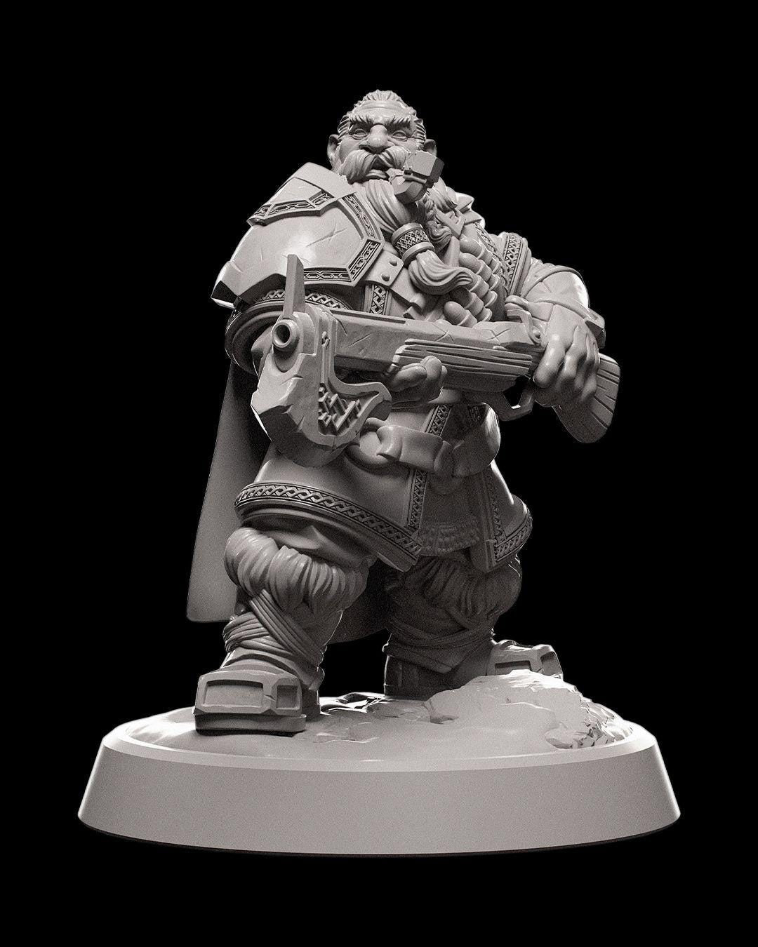 Ice and Fire - Dwarven Ranger -  - Miniature
