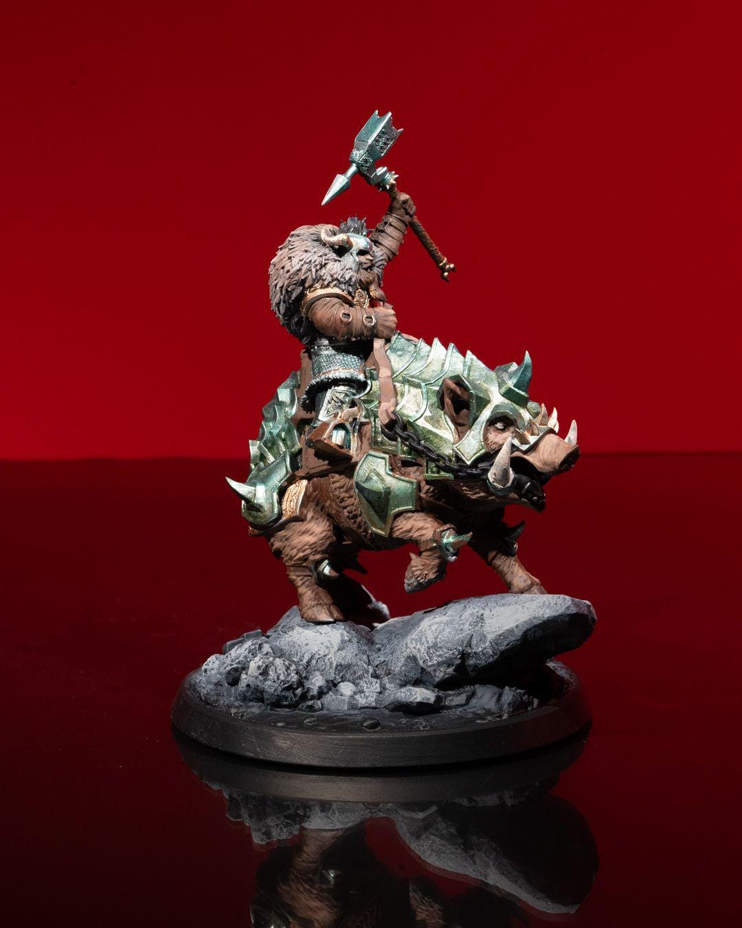 Ice and Fire - Dwarven Rider -  - Miniature