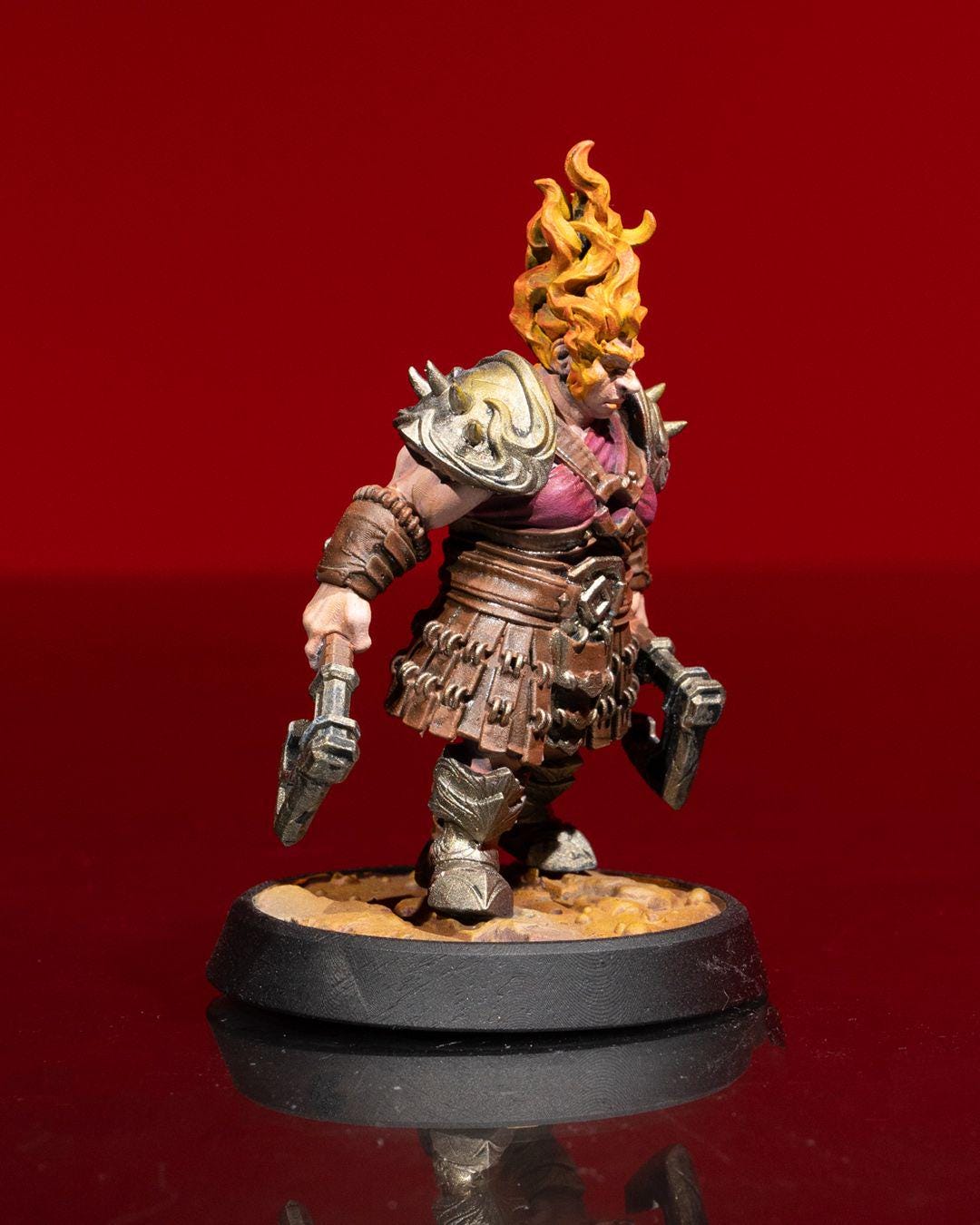 Ice and Fire - Female Fire Soldier -  - Miniature