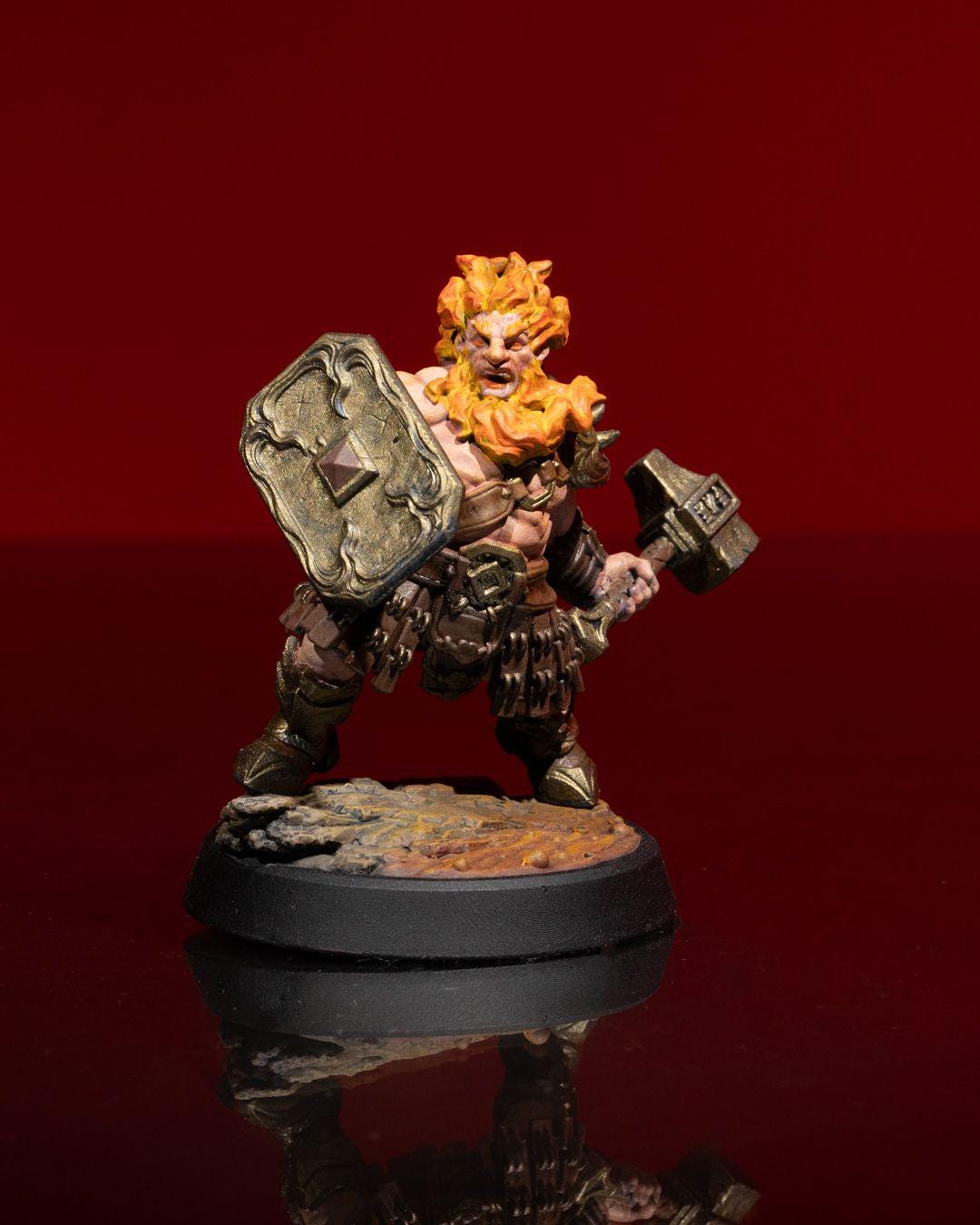 Ice and Fire - Male Fire Soldier -  - Miniature