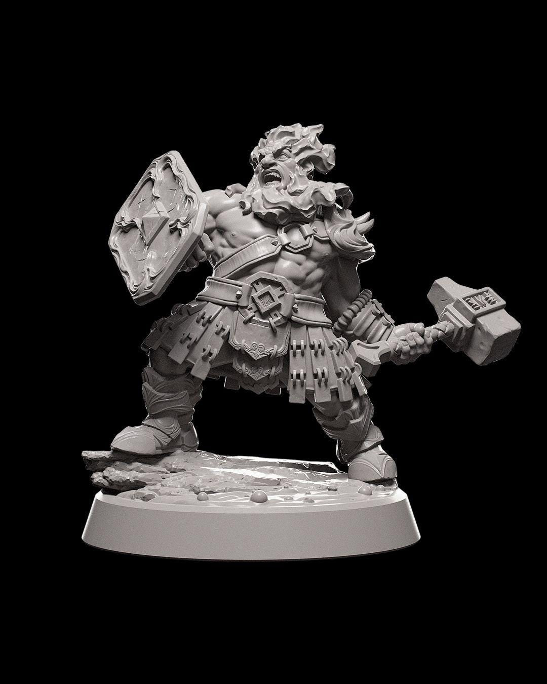Ice and Fire - Male Fire Soldier -  - Miniature