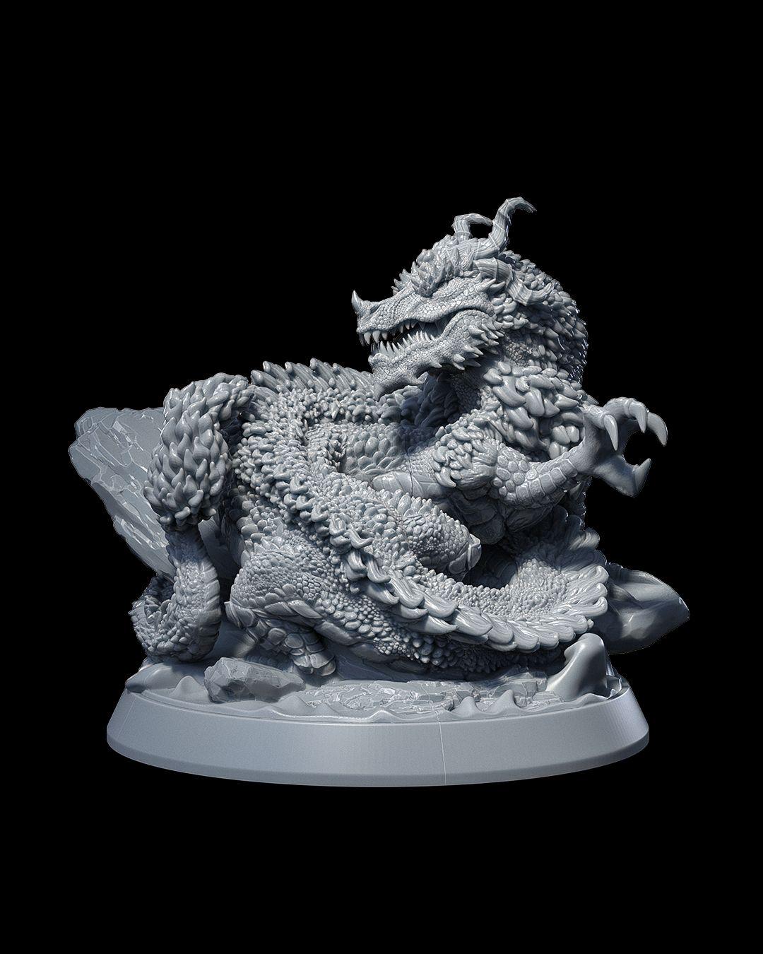 The Bestiarium of The Mad Scholar - Oriental Dragon  - Miniature