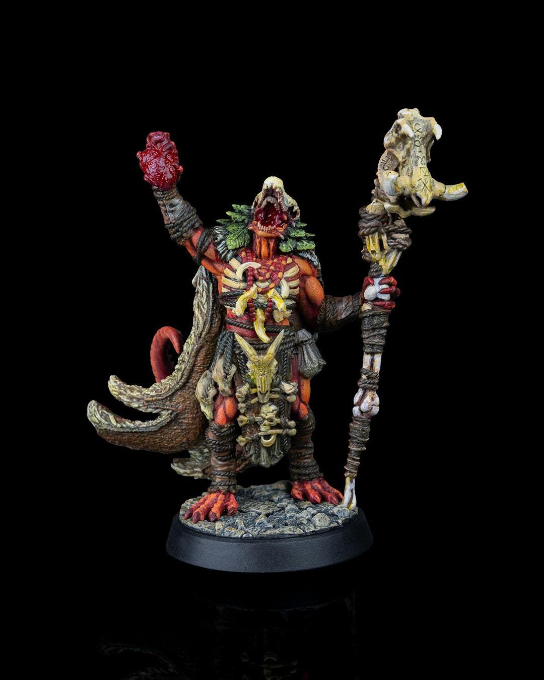 Dragon's Vault - Dragonfolk Shaman - Miniature