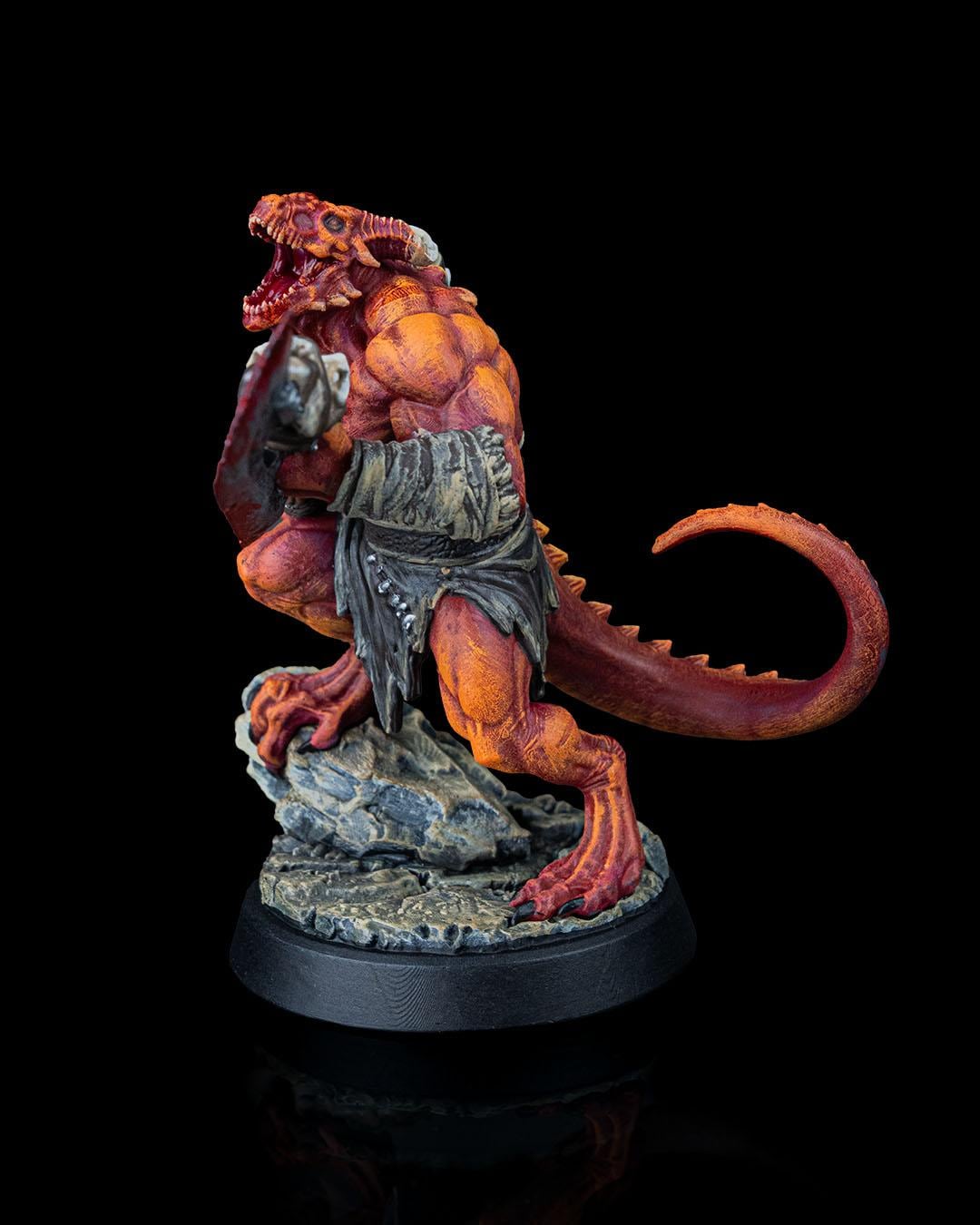 Dragon's Vault - Dragonfolk Warrior - Miniature