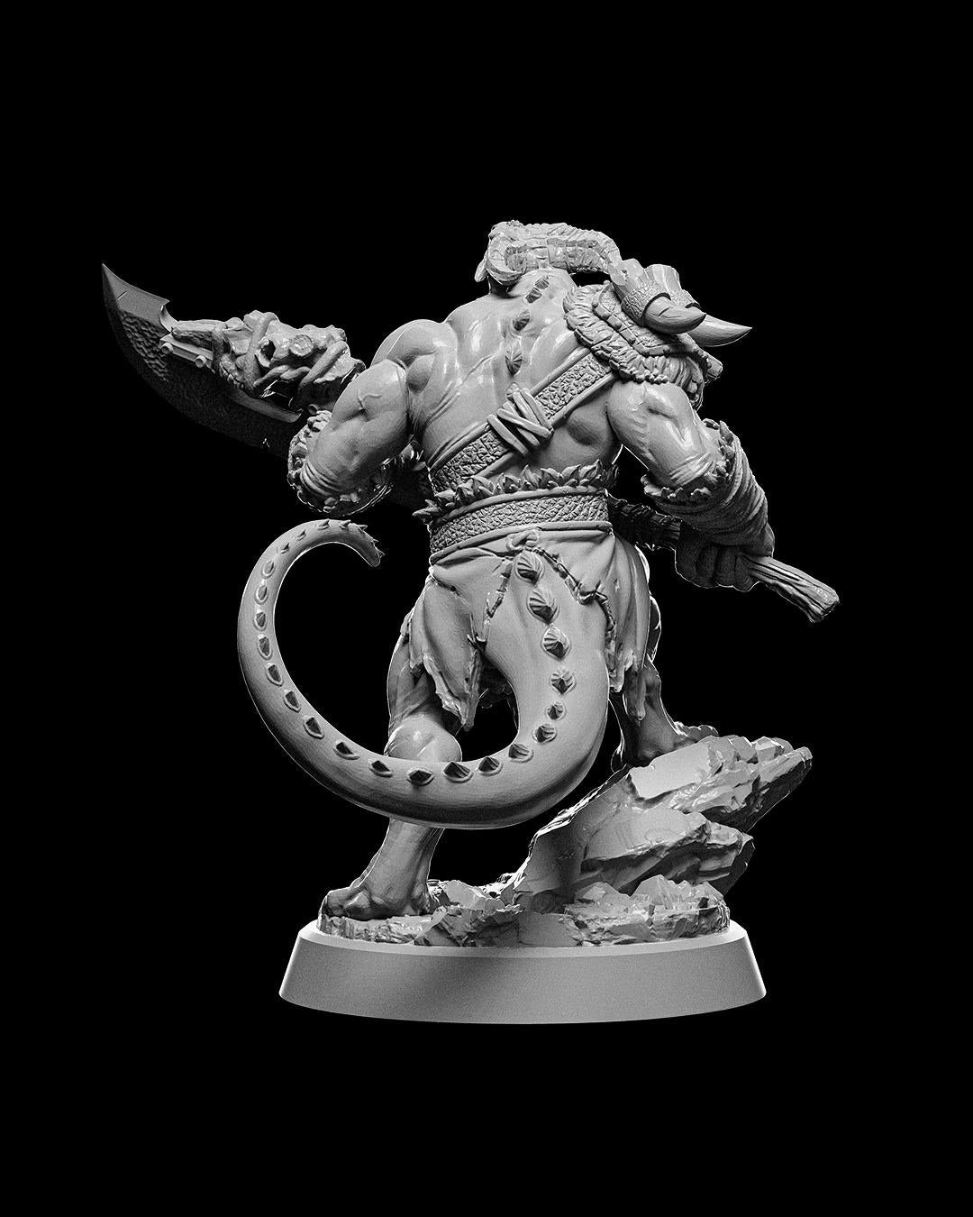 Dragon's Vault - Dragonfolk Warrior - Miniature