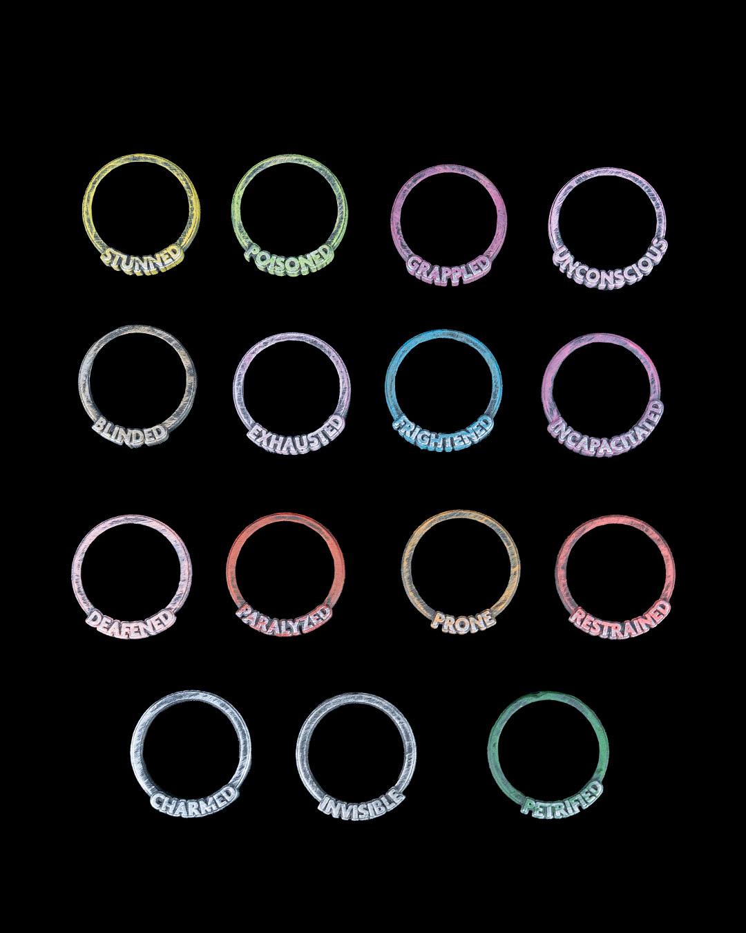 Condition Rings - Miniature - Set of 16